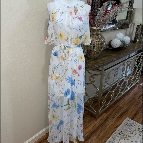 Calvin Klein maxi flowery dress - Picture 1 of 16